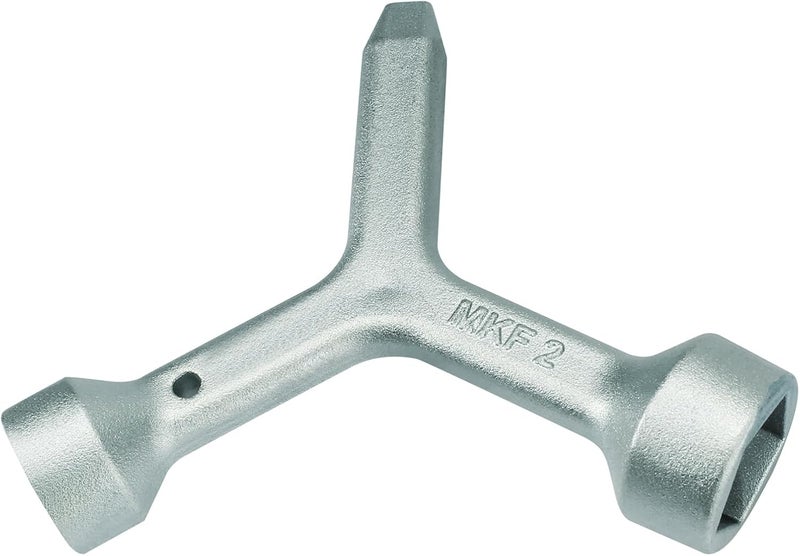 VIDABTE MKF2 Meter Curb Box Key triangle curb box wrench,Electric Box Key Water Meter Key for meter pit lids and meter box lids and curb box - Image 3